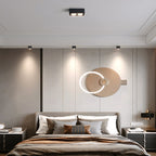 Modern Minimalist Iron Square Downlight Flush Mount Ceiling Light for Living Room