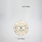 Contemporary Nordic Ball Dandelion Stainless Steel LED Pendant Light for Dining Room Lumendat