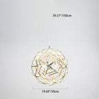 Contemporary Nordic Ball Dandelion Stainless Steel LED Pendant Light for Dining Room Lumendat