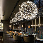 Contemporary Nordic Ball Dandelion Stainless Steel LED Pendant Light for Dining Room modern luxury lighting fixture