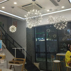 Contemporary Nordic Ball Dandelion Stainless Steel LED Pendant Light for Dining Room Lumendat