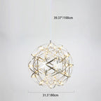 Contemporary Nordic Ball Dandelion Stainless Steel LED Pendant Light for Dining Room Lumendat