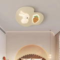 Lumendat Contemporary Creative Kids Rabbit Iron PE LED Flush Mount Ceiling Light For Bedroom Lumendat