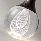 Contemporary Creative Aluminum Crystal Ball Deer Jellyfish Earth LED Pendant Light for Bedside BulbSquare