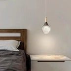 Contemporary Creative Aluminum Crystal Ball Deer Jellyfish Earth LED Pendant Light for Bedside BulbSquare