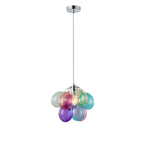 Lumendat Contemporary Scandinavian Kids Iron Glass Bubble Balloon 1/3/5/8 Light Chandeliers For Bedroom Lumendat