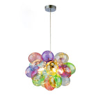Lumendat Contemporary Scandinavian Kids Iron Glass Bubble Balloon 1/3/5/8 Light Chandeliers For Bedroom Lumendat