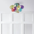Lumendat Contemporary Scandinavian Kids Iron Glass Bubble Balloon 3/4/6 Light Semi-Flush Mount Ceiling Light For Bedroom Lumendat