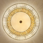 Modern Luxury Crystal Metal Round Multilayer 18/24 Light Flush Mount Ceiling Light for Living Room