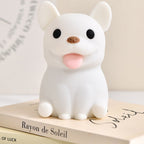 Lumendat Contemporary Creative Kids Rechargeable Bulldog Silica PC ABS LED Table Lamp Night Light For Bedside Lumendat
