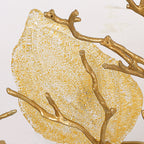 Contemporary Luxury Copper Branch Leaf 10/15 Light Semi-Flush Mount Ceiling Light For Living Room
