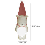 Lumendat Contemporary Creative Kids Hanging Bear Resin PMMA 1-Light Wall Sconce Lamp For Bedroom Lumendat