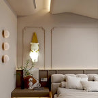 Lumendat Contemporary Creative Kids Hanging Bear Resin PMMA 1-Light Wall Sconce Lamp For Bedroom Lumendat