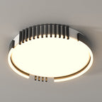 Modern Simplicity Iron Acrylic Square Round Rectangular Line LED Flush Mount Ceiling Light For Living Room