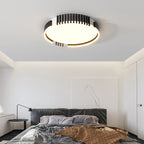 Modern Simplicity Iron Acrylic Square Round Rectangular Line LED Flush Mount Ceiling Light For Living Room
