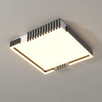 Modern Simplicity Iron Acrylic Square Round Rectangular Line LED Flush Mount Ceiling Light For Living Room