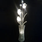 Modern Art Deco Aluminum Wire Weaving Vase LED Standing Floor Lamp For Living Room Lumendat