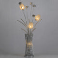Modern Art Deco Aluminum Wire Weaving Vase LED Standing Floor Lamp For Living Room Lumendat