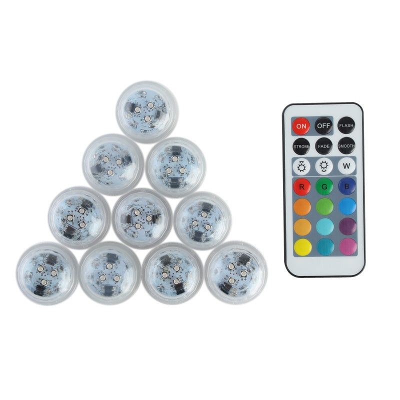 Modern Simplicity Waterproof Battery PS Round Underwater LED Landscape Lighting Outdoor Light For Outdoor Patio Lumendat