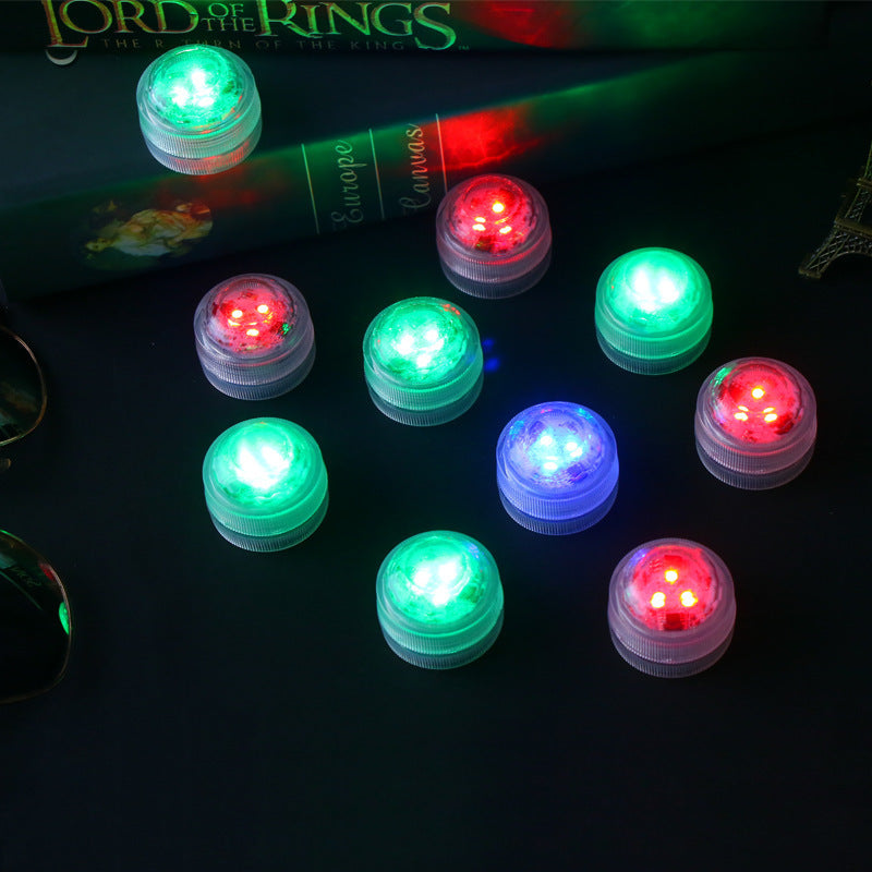 Modern Simplicity Waterproof Battery PS Round Underwater LED Landscape Lighting Outdoor Light For Outdoor Patio Lumendat