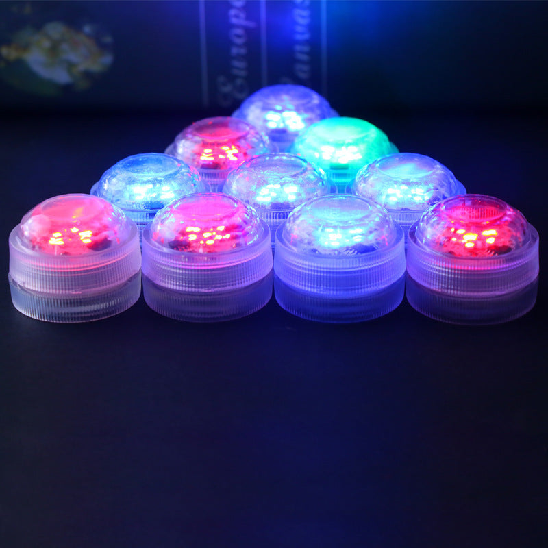 Modern Simplicity Waterproof Battery PS Round Underwater LED Landscape Lighting Outdoor Light For Outdoor Patio Lumendat