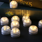 Modern Simplicity Waterproof Battery PS Round Underwater LED Landscape Lighting Outdoor Light For Outdoor Patio Lumendat