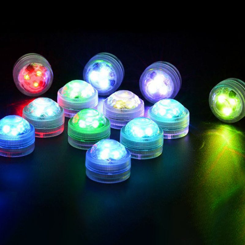 Modern Simplicity Waterproof Battery PS Round Underwater LED Landscape Lighting Outdoor Light For Outdoor Patio Lumendat