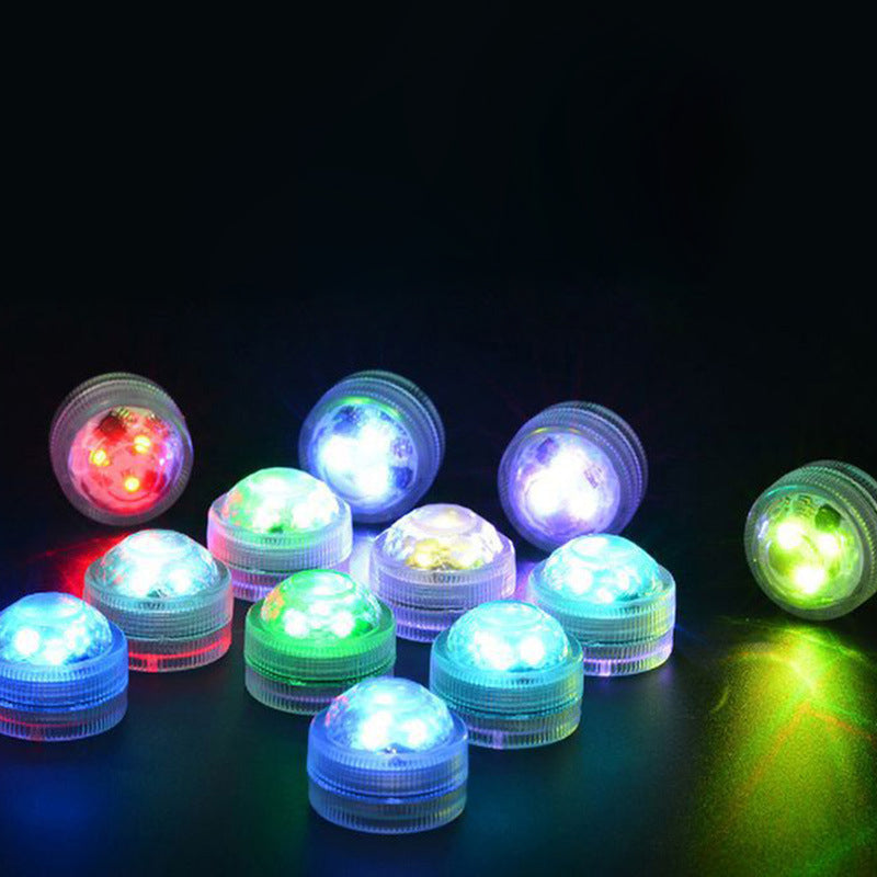 Modern Simplicity Waterproof Battery PS Round Underwater LED Landscape Lighting Outdoor Light For Outdoor Patio Lumendat