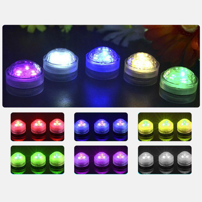 Modern Simplicity Waterproof Battery PS Round Underwater LED Landscape Lighting Outdoor Light For Outdoor Patio Lumendat