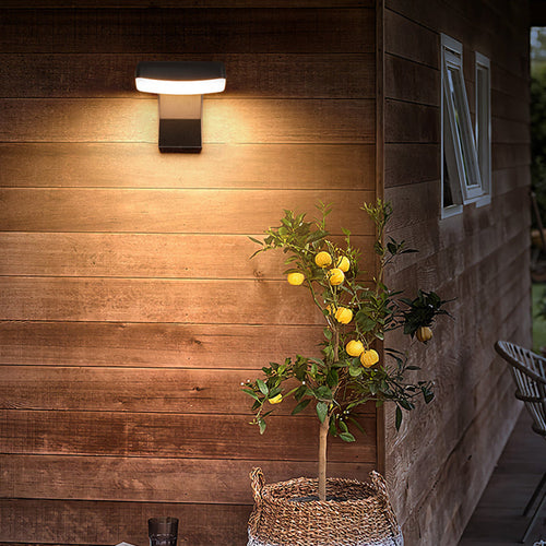 Modern Minimalist Waterproof Rotatable Aluminum PC Square Round LED Wall Sconce Lamp For Outdoor Patio