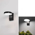 Modern Minimalist Waterproof Rotatable Aluminum PC Square Round LED Wall Sconce Lamp For Outdoor Patio