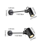 Modern Simplicity Waterproof Aluminum Iron Adjustable Cylinder Long Pole LED Wall Sconce Lamp For Outdoor Patio