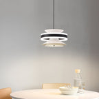 Contemporary Nordic Iron Aluminum Acrylic Movable Toroidal Gyroscope LED Pendant Light For Dining Room