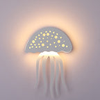 Contemporary Creative Iron Acrylic Jellyfish LED Wall Sconce Lamp For Bedroom