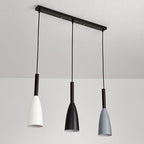Contemporary Nordic Iron Conical 1/3 Light Pendant Light for Dining Room