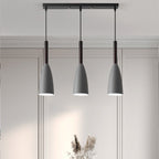 Contemporary Nordic Iron Conical 1/3 Light Pendant Light for Dining Room
