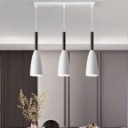 Contemporary Nordic Iron Conical 1/3 Light Pendant Light for Dining Room
