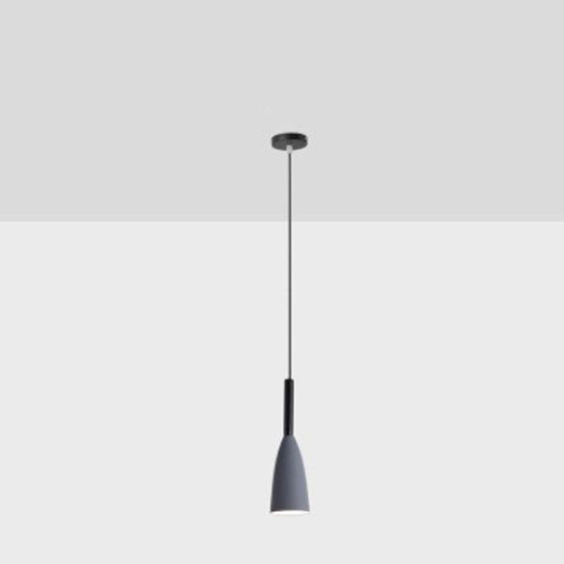 Contemporary Nordic Iron Conical 1/3 Light Pendant Light for Dining Room
