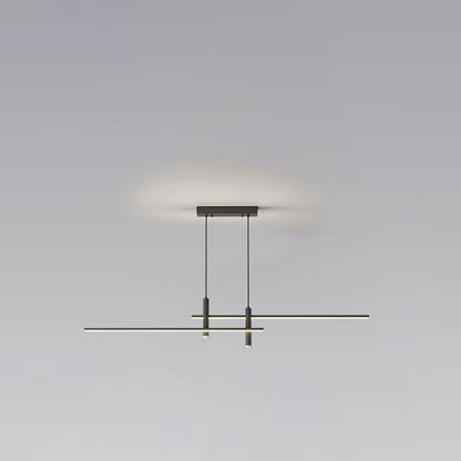 Modern Minimalist Iron Aluminum Silica Strip Spotlight LED Chandeliers Island Light for Dining Room