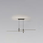 Modern Minimalist Iron Aluminum Silica Strip Spotlight LED Chandeliers Island Light for Dining Room BulbSquare