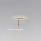 Modern Minimalist Iron Aluminum Silica Strip Spotlight LED Chandeliers Island Light for Dining Room BulbSquare