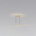 Modern Minimalist Iron Aluminum Silica Strip Spotlight LED Chandeliers Island Light for Dining Room BulbSquare