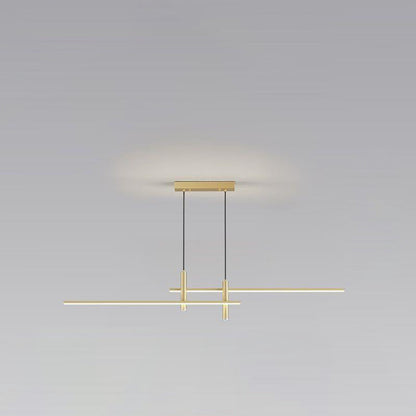 Modern Minimalist Iron Aluminum Silica Strip Spotlight LED Chandeliers Island Light for Dining Room