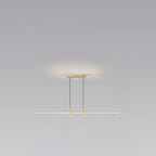 Modern Minimalist Iron Aluminum Silica Strip Spotlight LED Chandeliers Island Light for Dining Room BulbSquare
