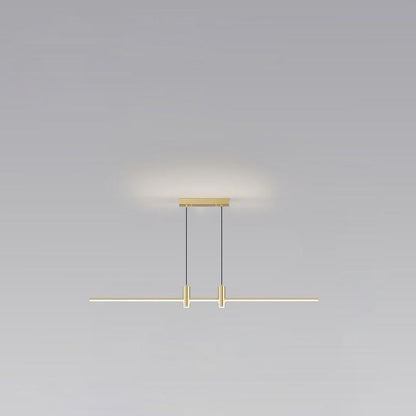 Modern Minimalist Iron Aluminum Silica Strip Spotlight LED Chandeliers Island Light for Dining Room