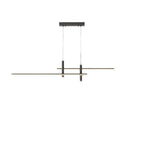 Modern Minimalist Iron Aluminum Silica Strip Spotlight LED Chandeliers Island Light for Dining Room BulbSquare