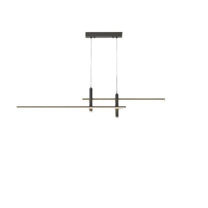 Modern Minimalist Iron Aluminum Silica Strip Spotlight LED Chandeliers Island Light for Dining Room