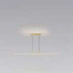 Modern Minimalist Iron Aluminum Silica Strip Spotlight LED Chandeliers Island Light for Dining Room BulbSquare