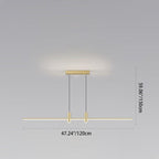 Modern Minimalist Iron Aluminum Silica Strip Spotlight LED Chandeliers Island Light for Dining Room BulbSquare