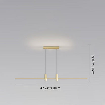 Modern Minimalist Iron Aluminum Silica Strip Spotlight LED Chandeliers Island Light for Dining Room